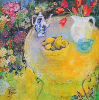 Lemon Tea in the Garden by Sylvia Paul